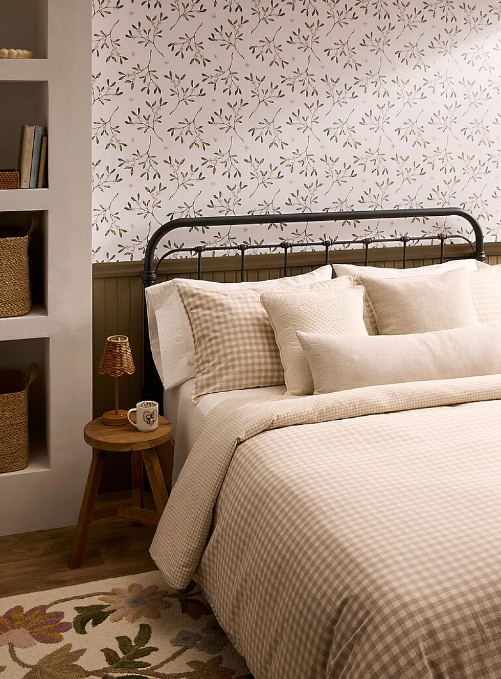 Gingham duvet cover set