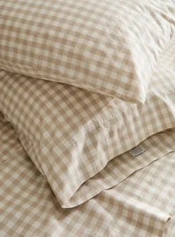 Gingham sheet set