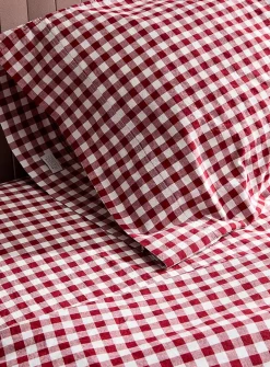 Gingham sheet set