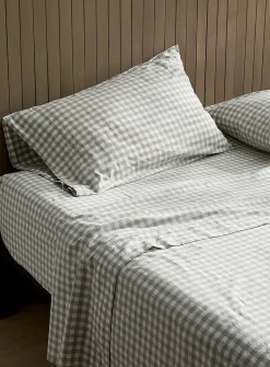 Gingham sheet set