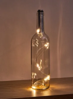 Glass bottle lantern