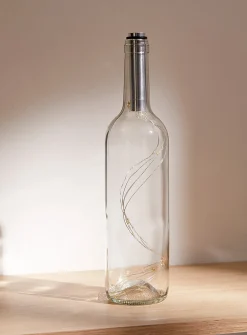 Glass bottle lantern