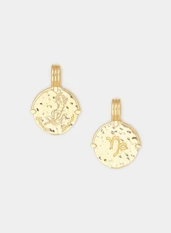 Gold vermeil zodiac sign pendant necklace