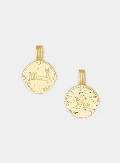 Gold vermeil zodiac sign pendant necklace