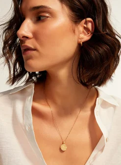 Gold vermeil zodiac sign pendant necklace
