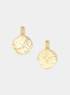 Gold vermeil zodiac sign pendant necklace