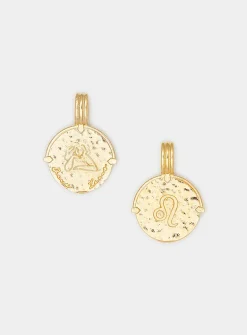 Gold vermeil zodiac sign pendant necklace