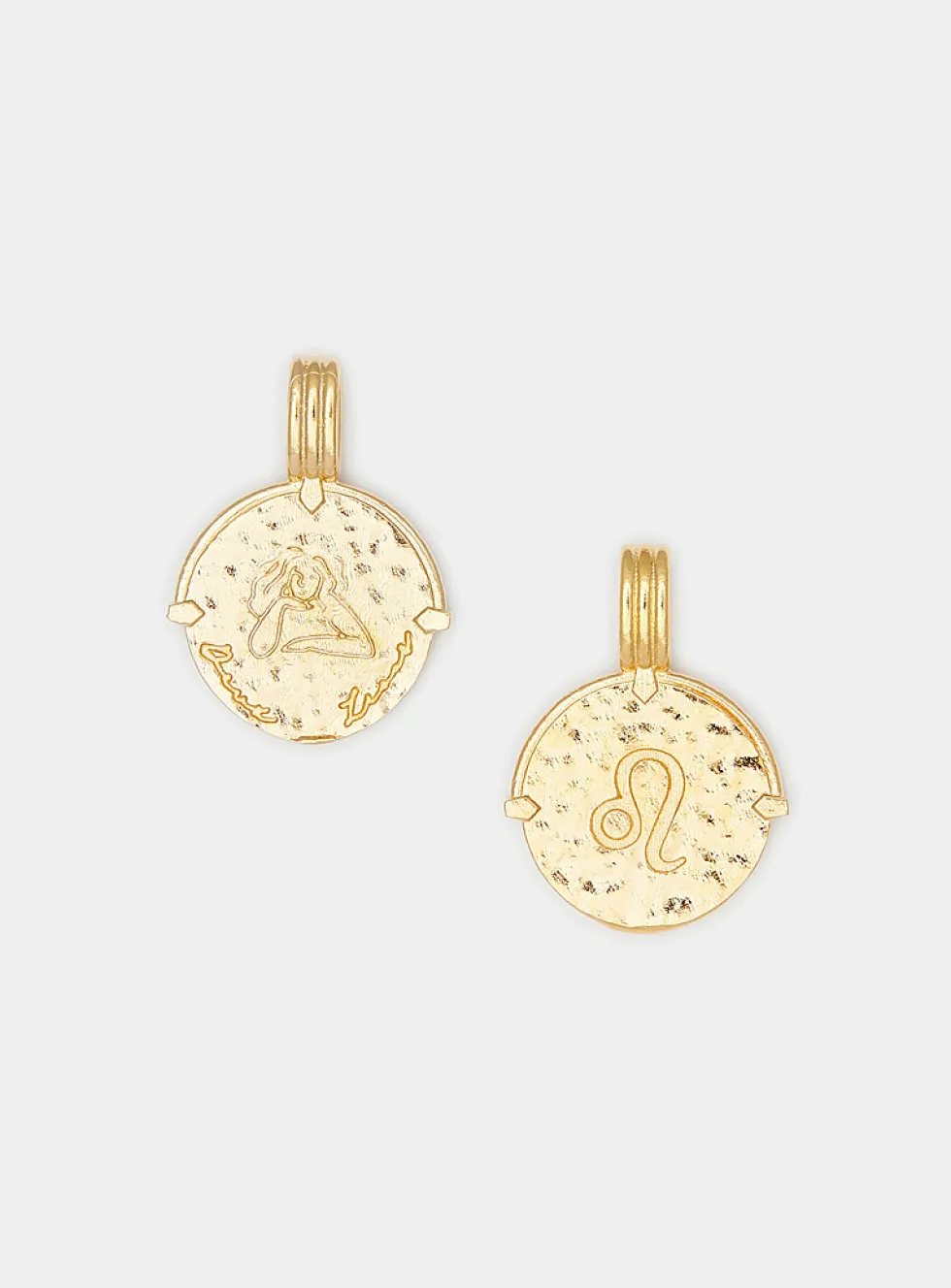 Gold vermeil zodiac sign pendant necklace