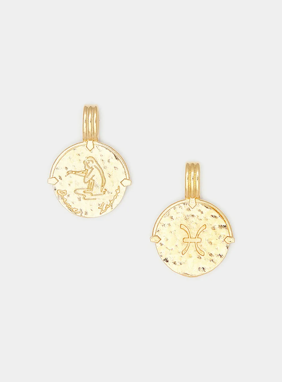 Gold vermeil zodiac sign pendant necklace