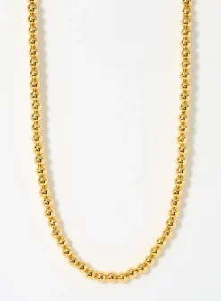 Golden beaded necklace