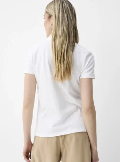 Golden buttons polo shirt