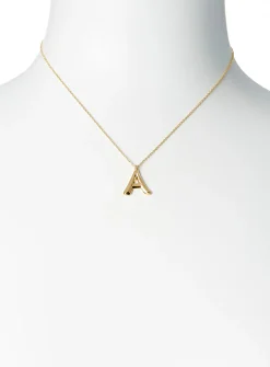 Golden letter necklace