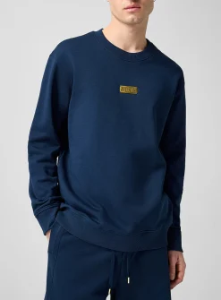 Golden logo plate sweatshirt