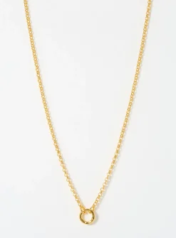 Golden round-link chain