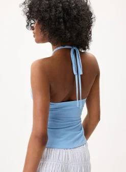 Golden sun halter cami