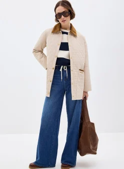 Goldmire diamond-pattern quilted jacket