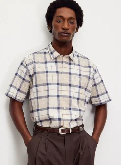 Gordon windowpane check shirt