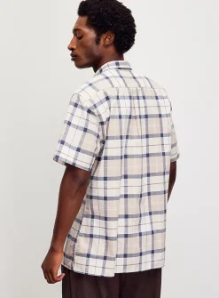 Gordon windowpane check shirt