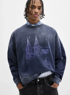 Gothic church washed sweatshirt
