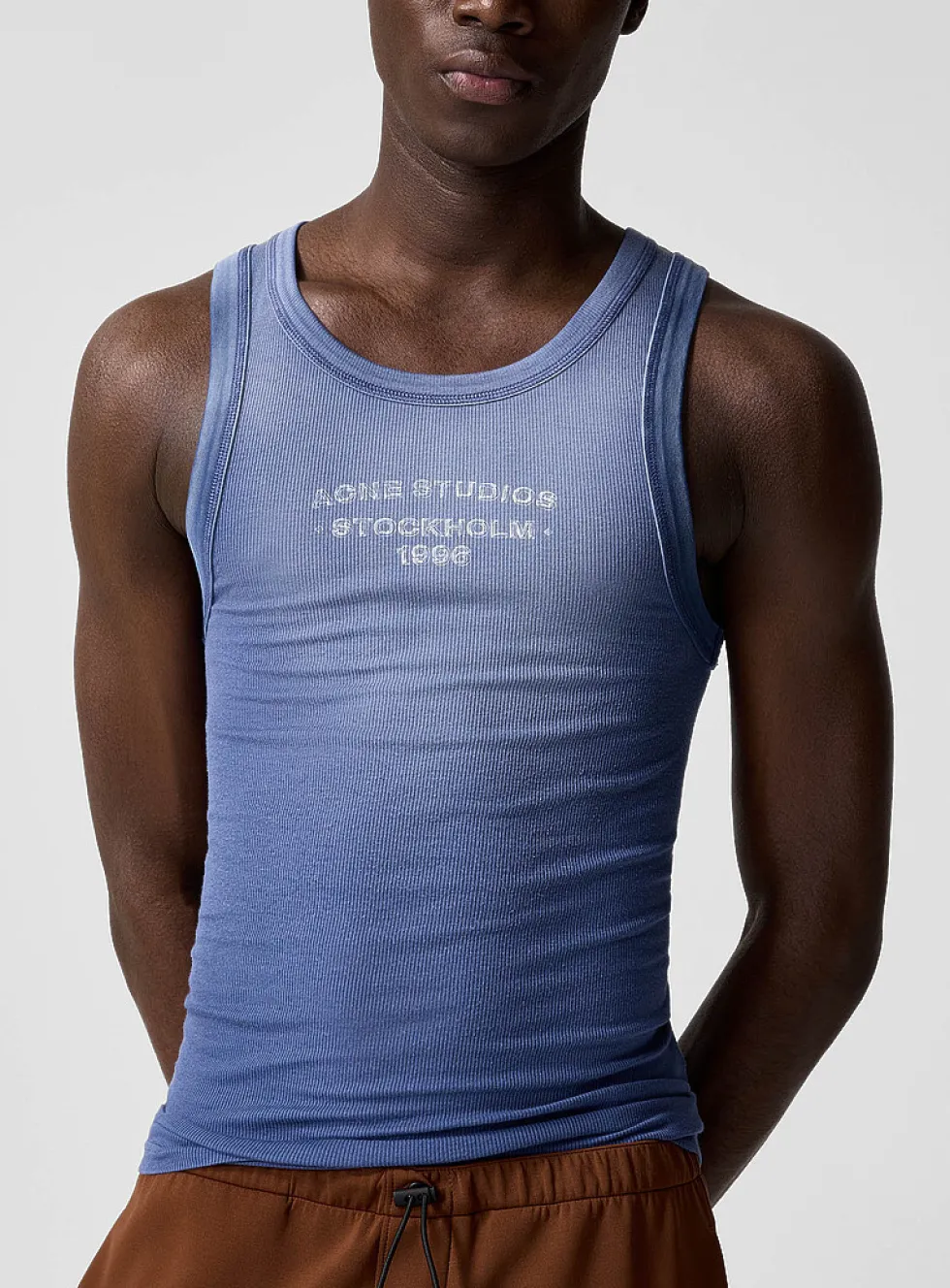 Gradient ribbed cami