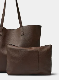 Grained minimalist tote bag