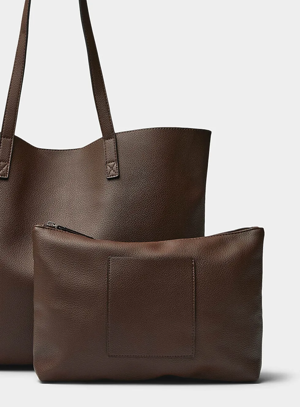 Grained minimalist tote bag