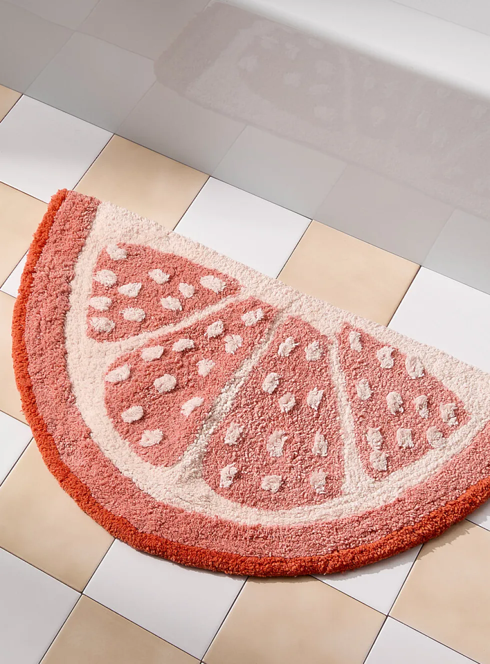 Grapefruit bath mat