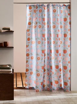 Grapefruit shower curtain