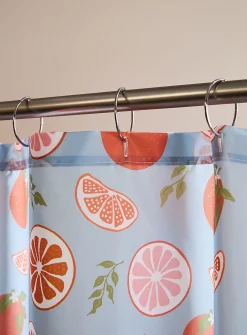 Grapefruit shower curtain