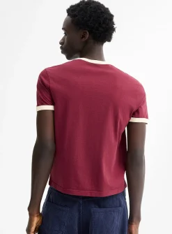 Graphic ringer T-shirt