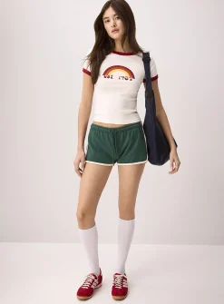 Graphic ringer T-shirt