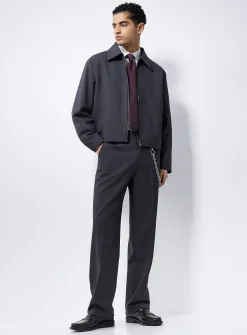 Graphite boxy shacket