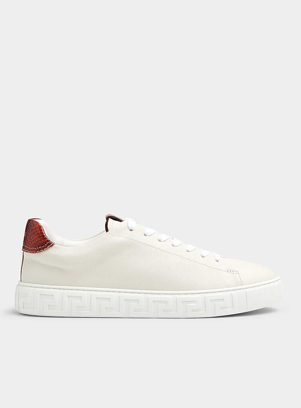 Greca snakeskin stiffener sneaker