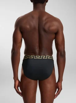 Greca waistband swim brief