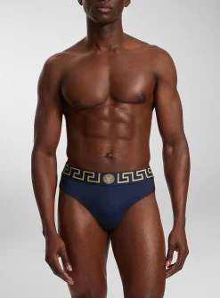 Greca waistband swim brief