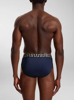 Greca waistband swim brief