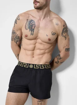Greca waistband swim short