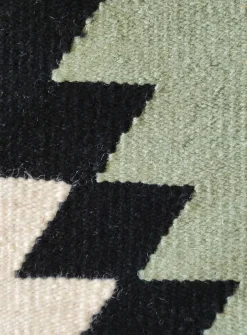 Green Arizona woven hallway rug