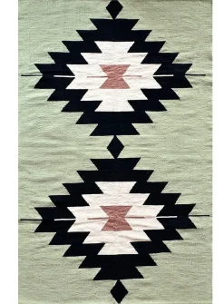 Green Arizona woven rug