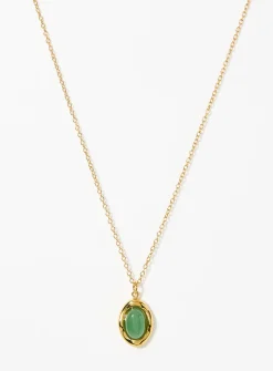 Green aventurine stone chain
