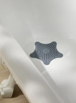 Grey starfish drain hair catcher