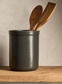 Grey utensil holder