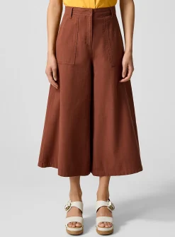 Griffon cropped wide-leg pant