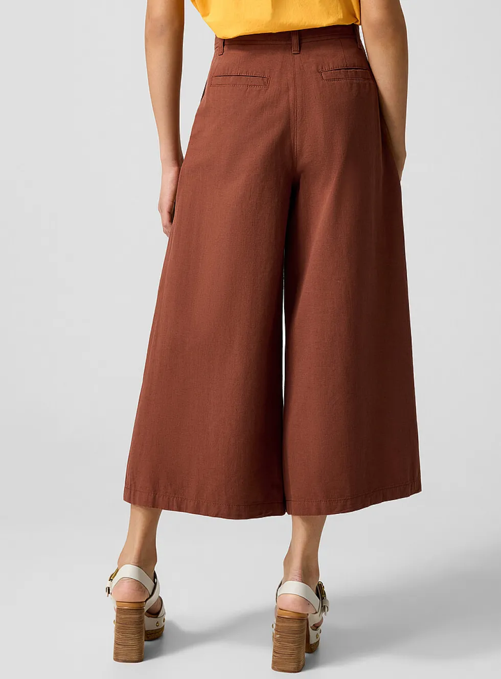 Griffon cropped wide-leg pant