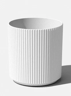 Grooved minimalist planter