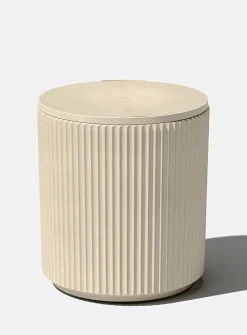 Grooved side table cooler