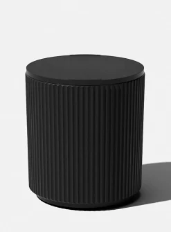Grooved side table cooler