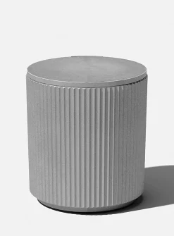 Grooved side table cooler