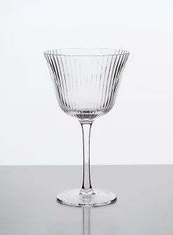 Grooves stem glass