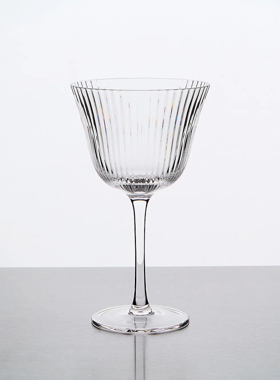 Grooves stem glass